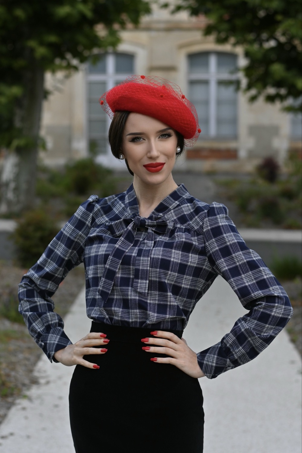 Jemima Tartan Blouse